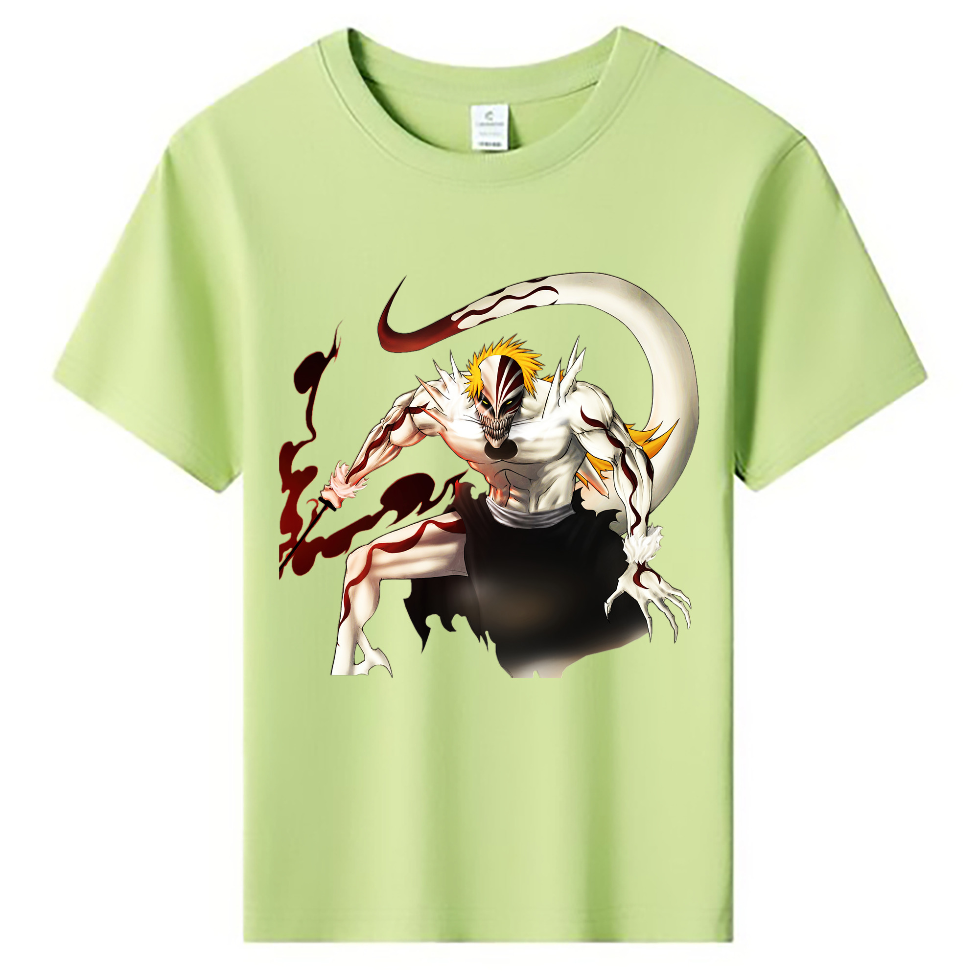 （画像用） ブリーチ 黒崎一護（くろさき いちご）BLEACH Kurosaki Ichigo 綿100％キッズTシャツ（フロントプリント）